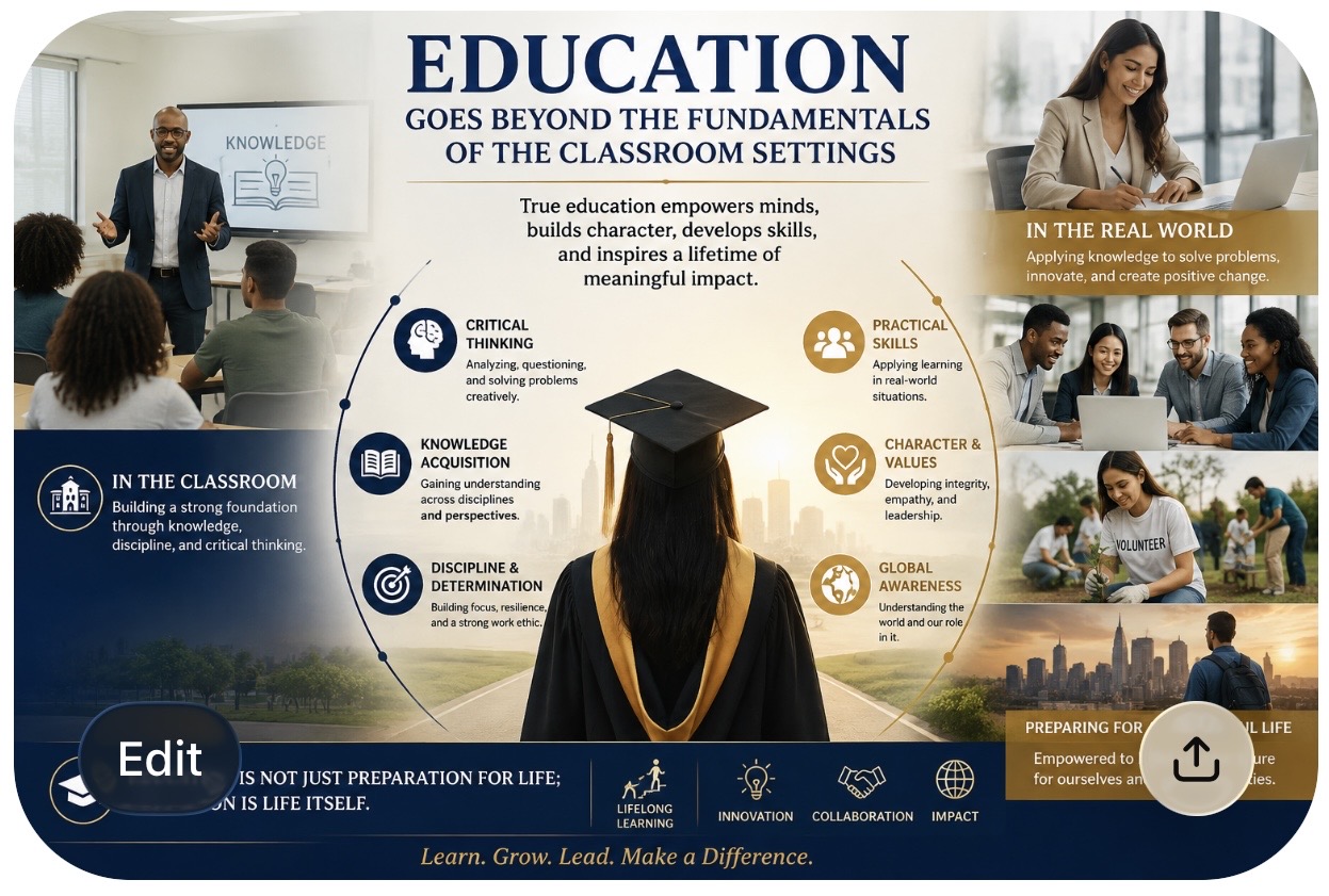 Students learning beyond the classroom